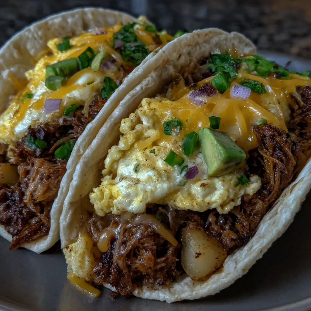 Crockpot Breakfast Tacos