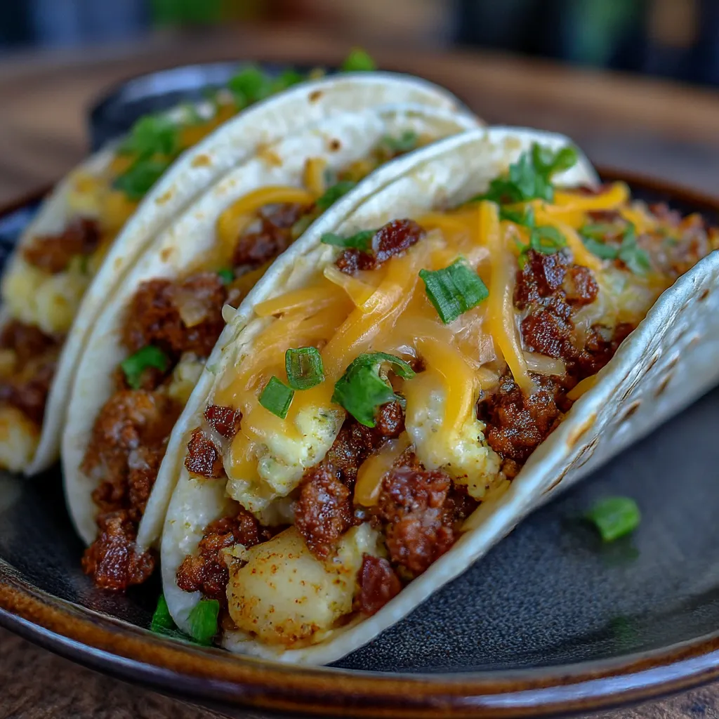 Crockpot Breakfast Tacos