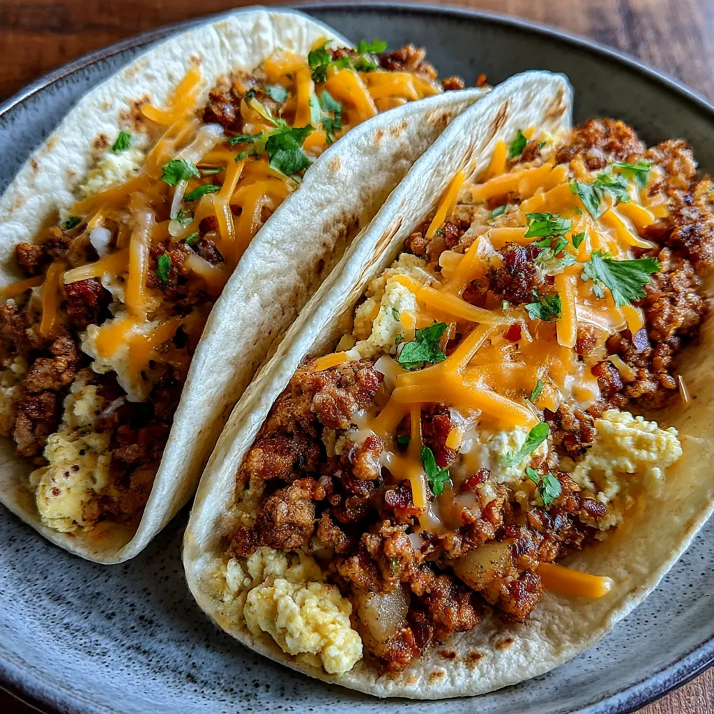 Crockpot Breakfast Tacos