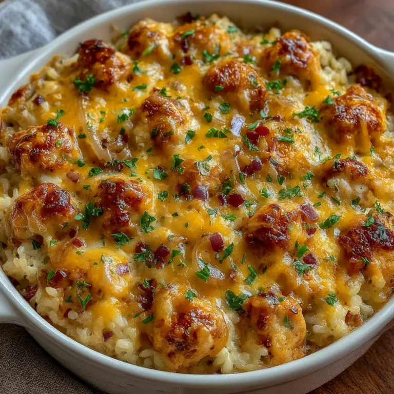 Easy French Onion Chicken Rice Bake