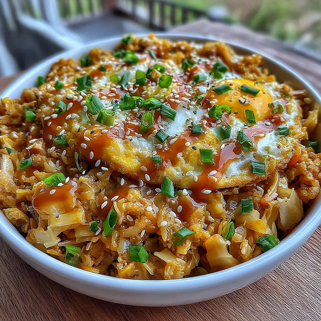 Egg Roll Bowls with Chicken and Cabbage
