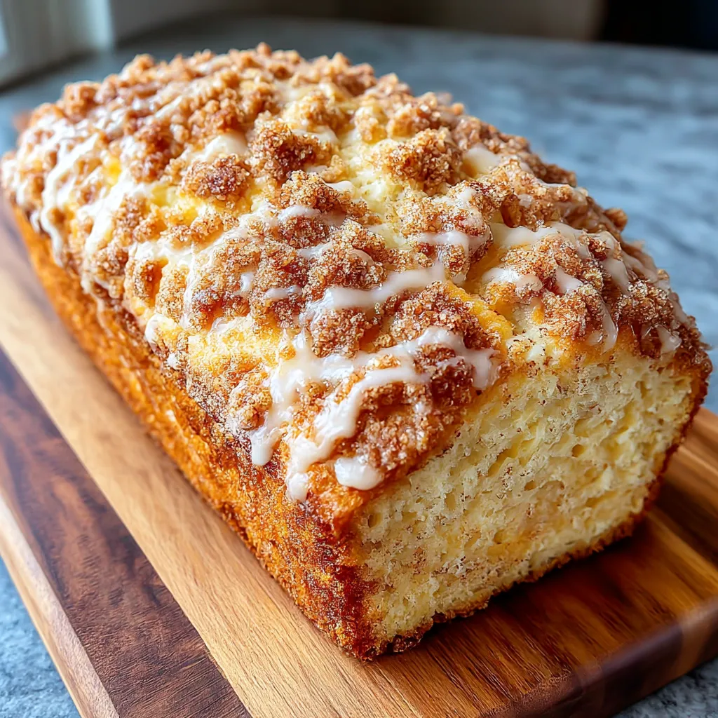 Eggnog Bread With Crumb Topping: Epic Cozy Delish 4-Serve. 6 Eggnog Bread With Crumb Topping