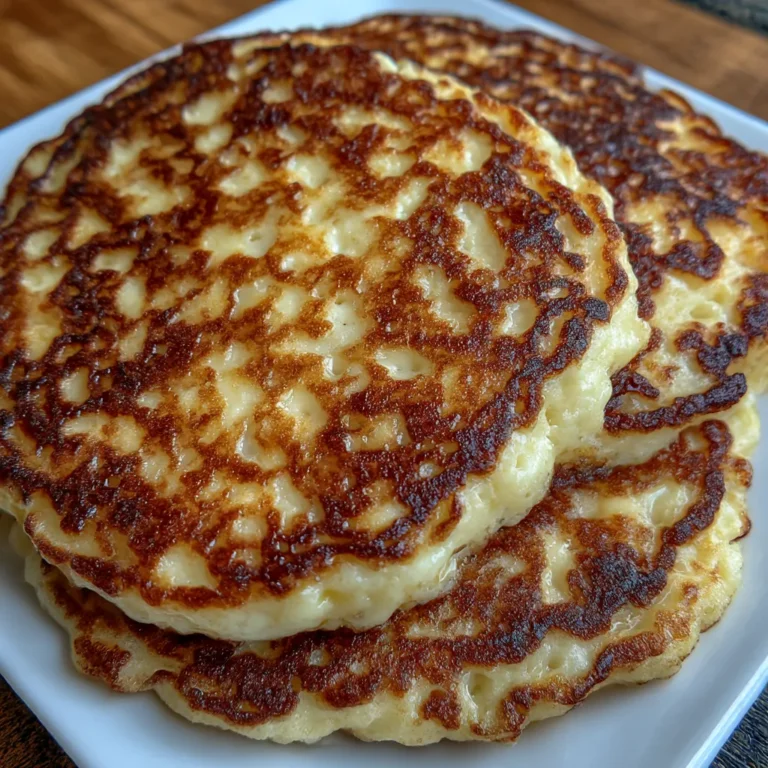 Flourless Cottage Cheese Pancakes
