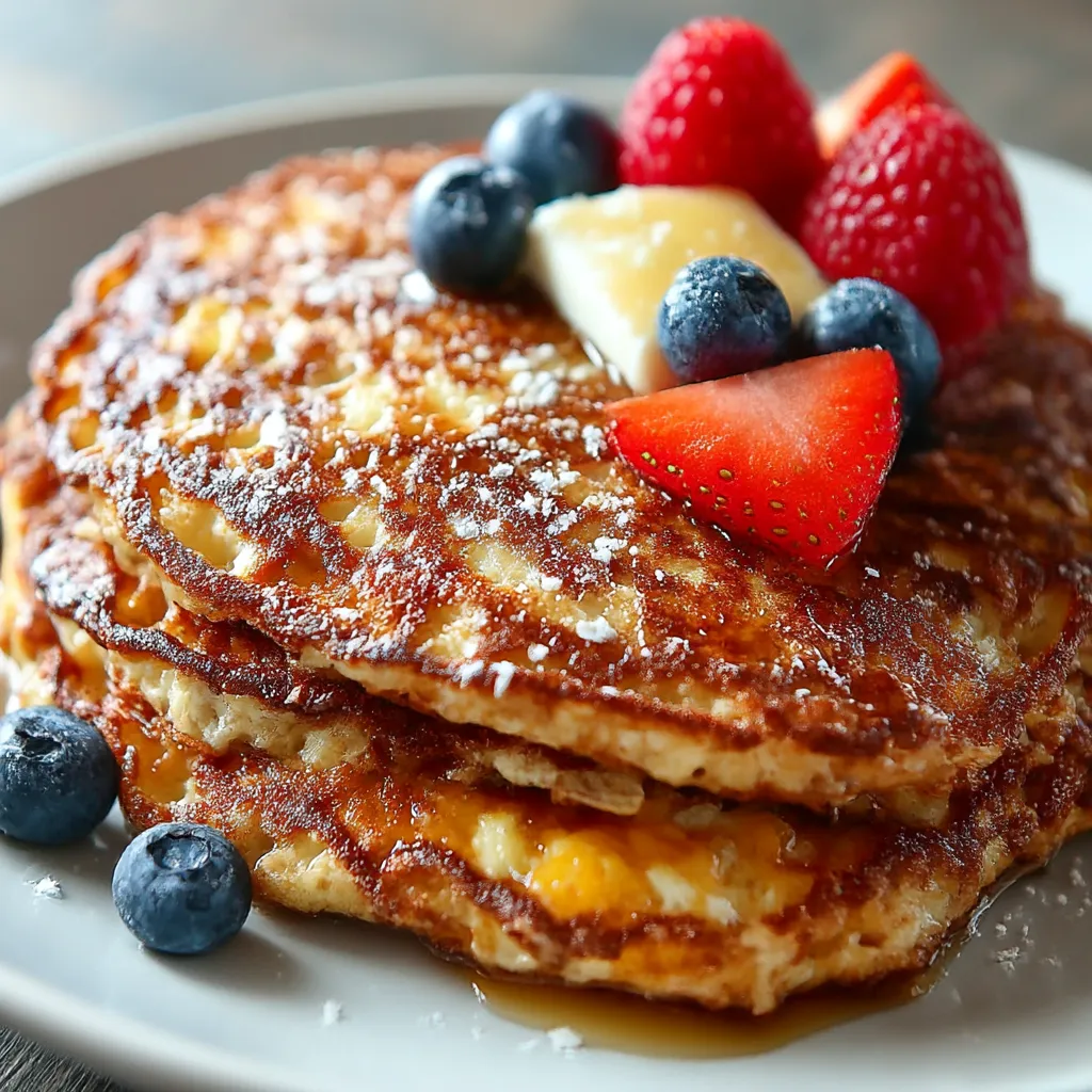 Flourless Cottage Cheese Pancakes are fluffy, delicious, protein-packed. 7 Flourless Cottage Cheese Pancakes