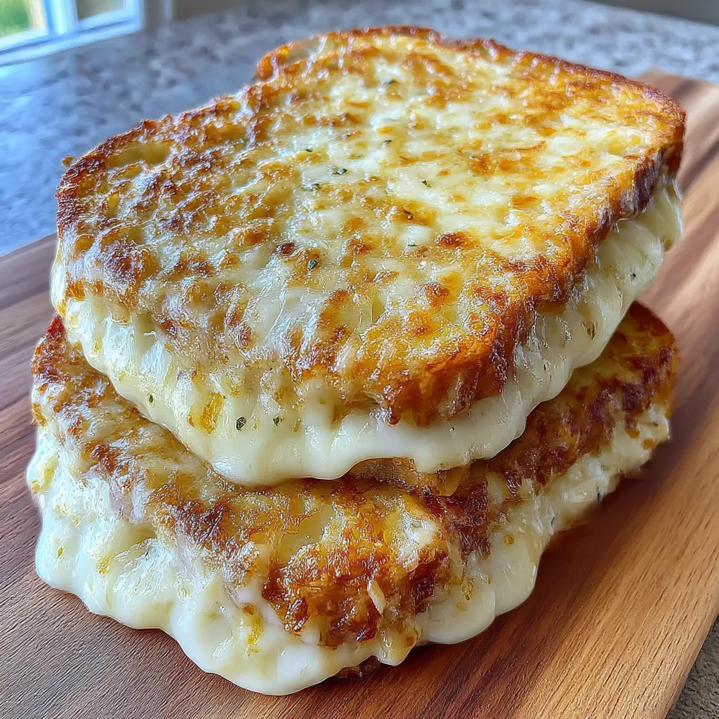 Garlic Bread Grilled Cheese