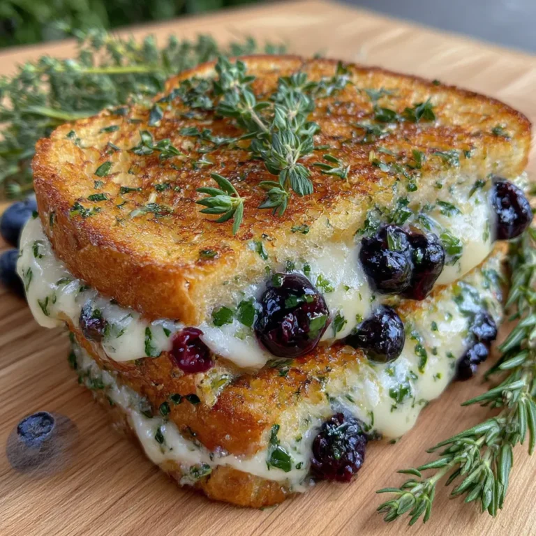 Gourmet Blueberry Grilled Cheese