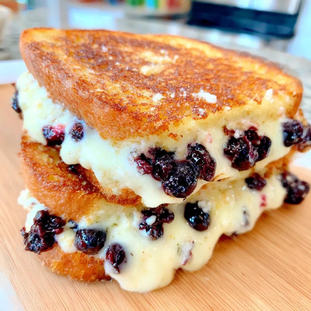 Gourmet Blueberry Grilled Cheese