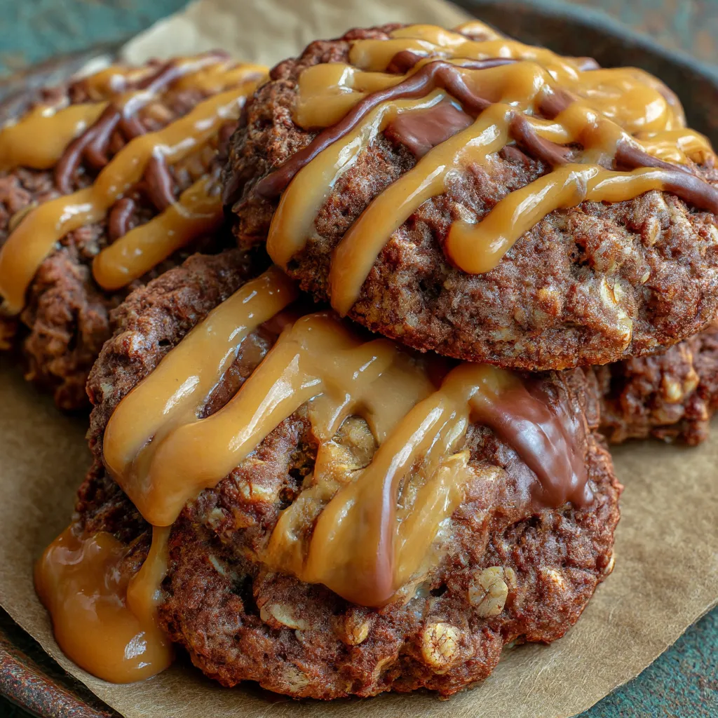 Healthy No-Bake PB2 Chocolate Oatmeal Cookies