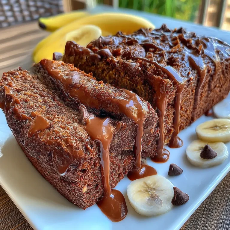 High Protein Chocolate Banana Bread