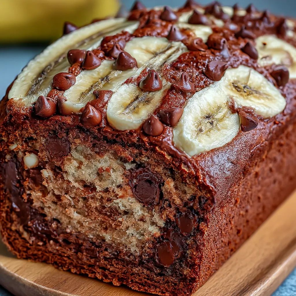 High Protein Chocolate Banana Bread