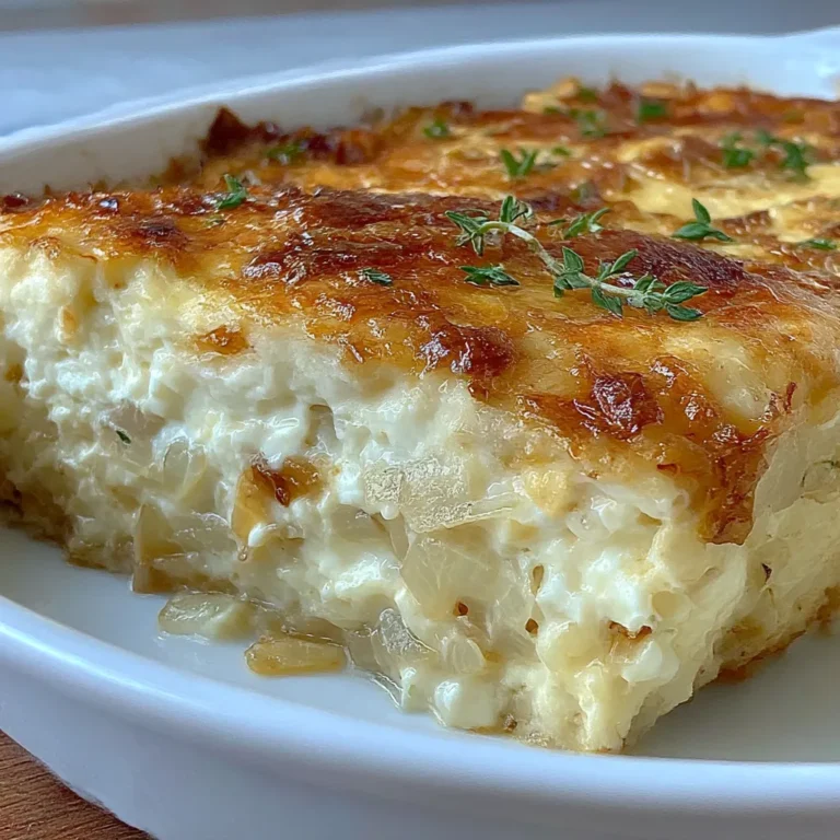 High-Protein Cottage Cheese and Onion Bake