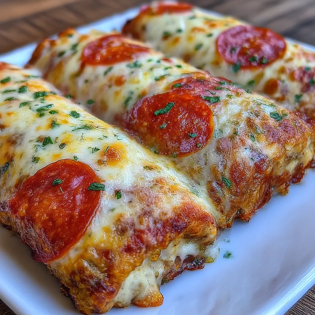 High Protein Pepperoni Pizza Rolls