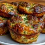 High Protein Sausage Pancake Muffins