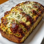 Juicy Garlic Parmesan Chicken Meatloaf