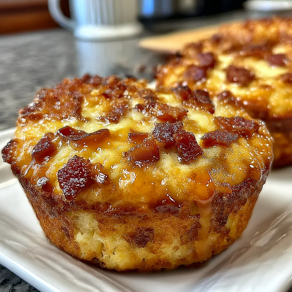 Maple Bacon Pancake Muffins Serve 12 Tasty Fluffy Savory. 6 Maple Bacon Pancake Muffins