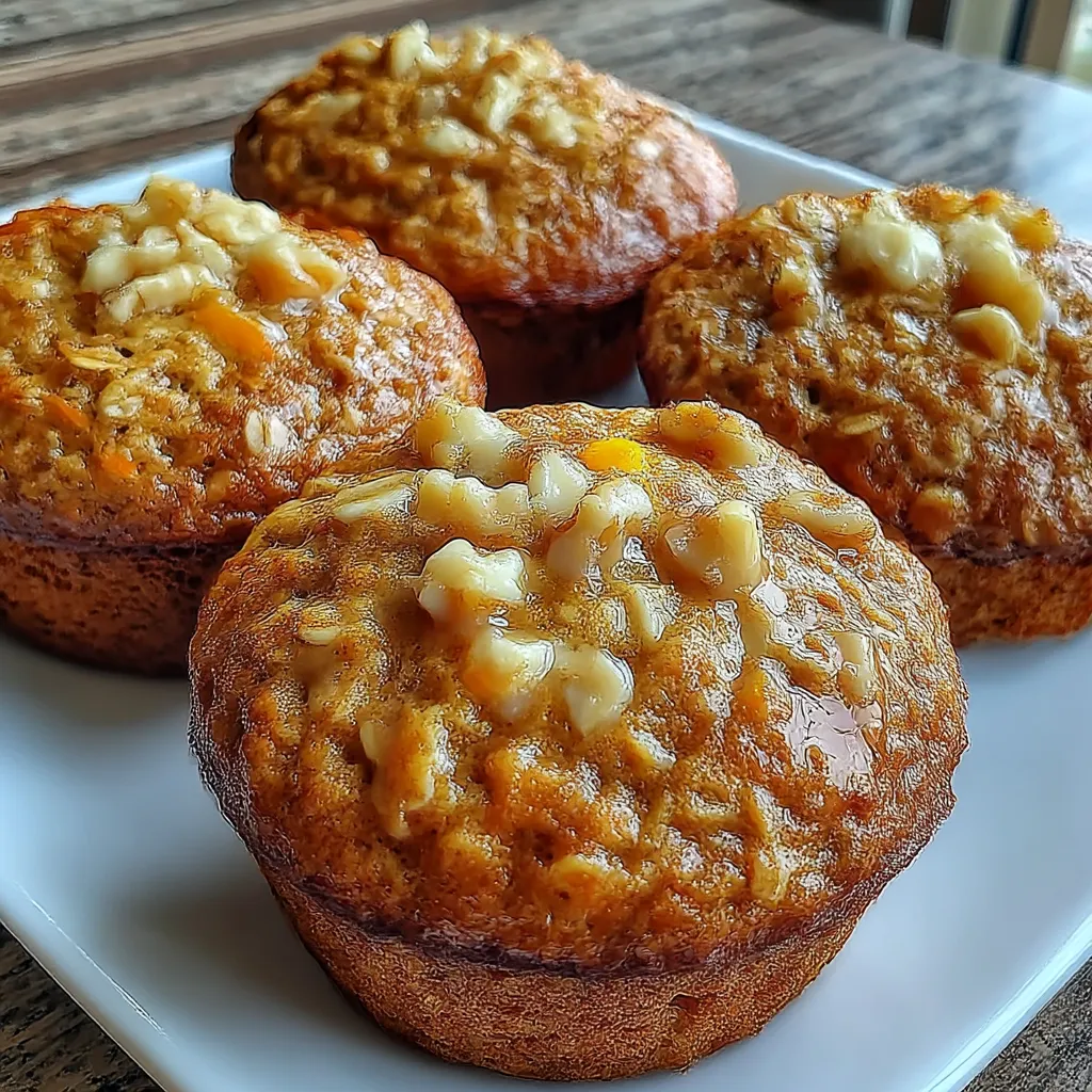 One-Bowl Carrot Oatmeal Muffins