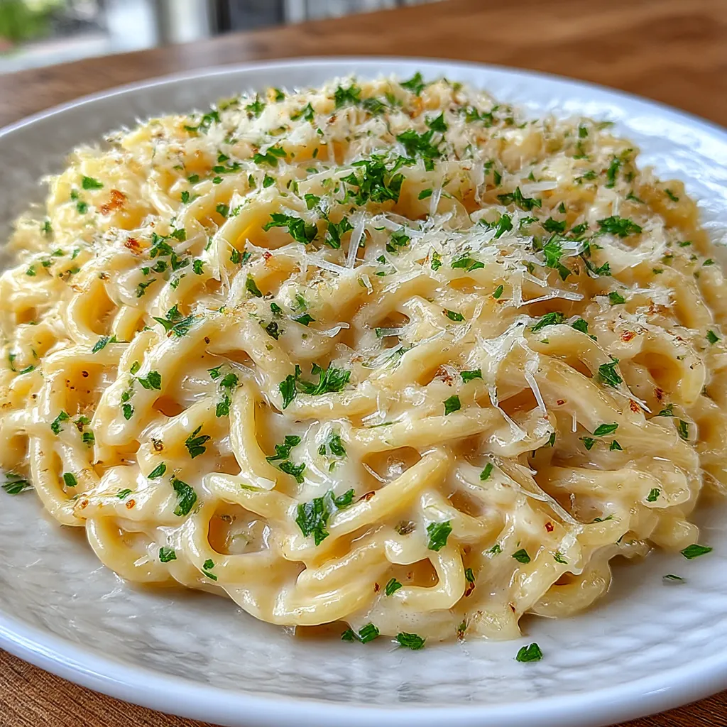 One Pot Creamy Garlic Pasta