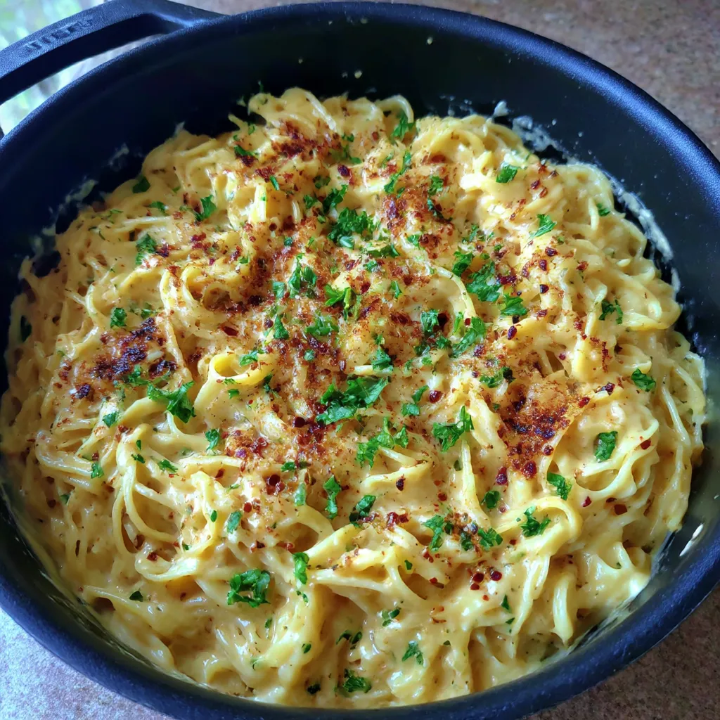 One Pot Creamy Garlic Pasta