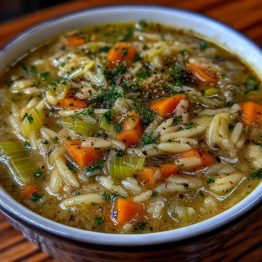 Orzo, Leek and Dill Soup gives 3 Bold Fresh Cozy benefits. 6 Orzo, Leek and Dill Soup