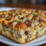 Pancake Sausage Casserole Breakfast Bake
