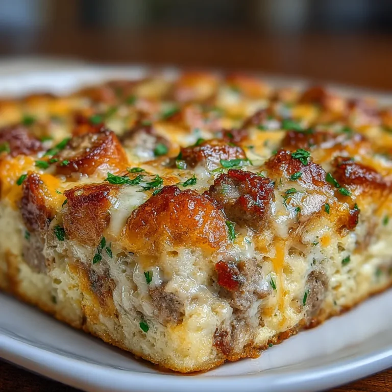 Pancake Sausage Casserole Breakfast Bake