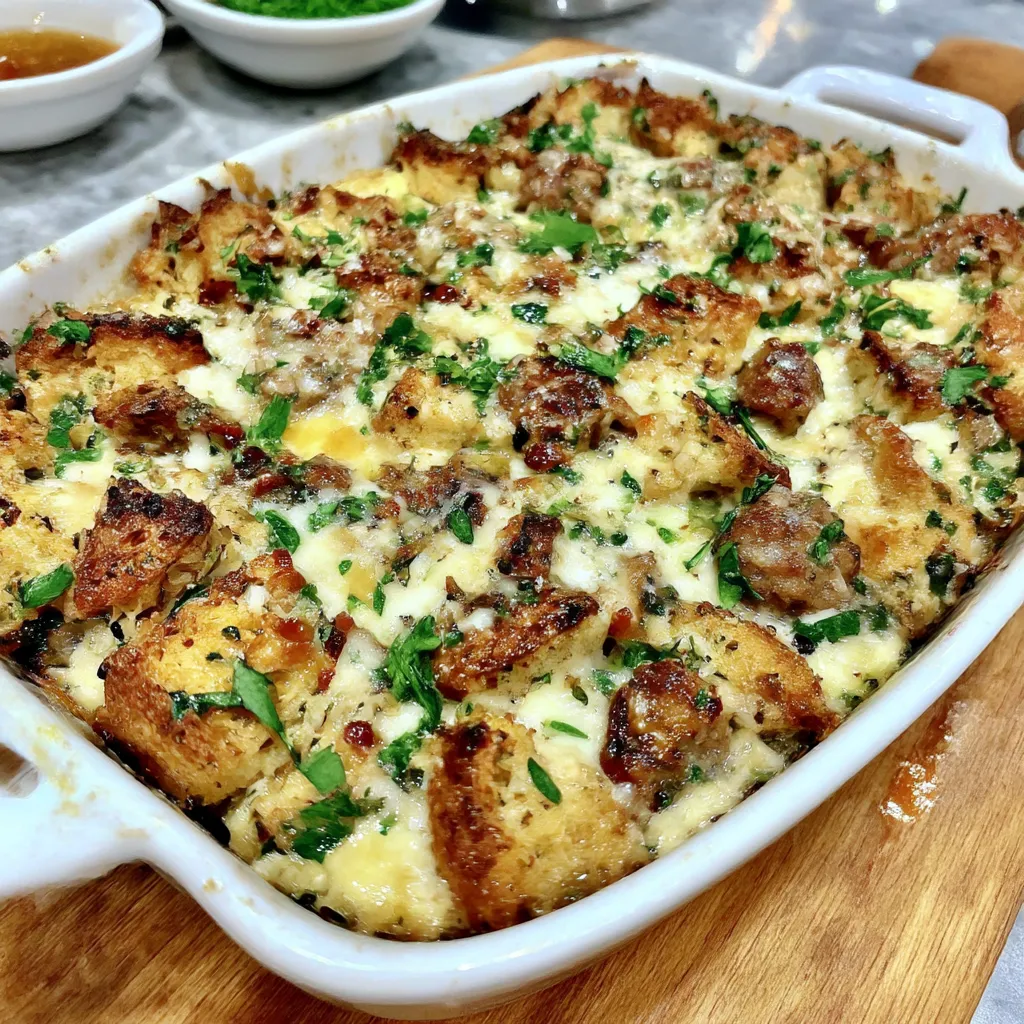 Pancake Sausage Casserole Breakfast Bake