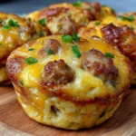 Sausage and Cheddar Breakfast Bites