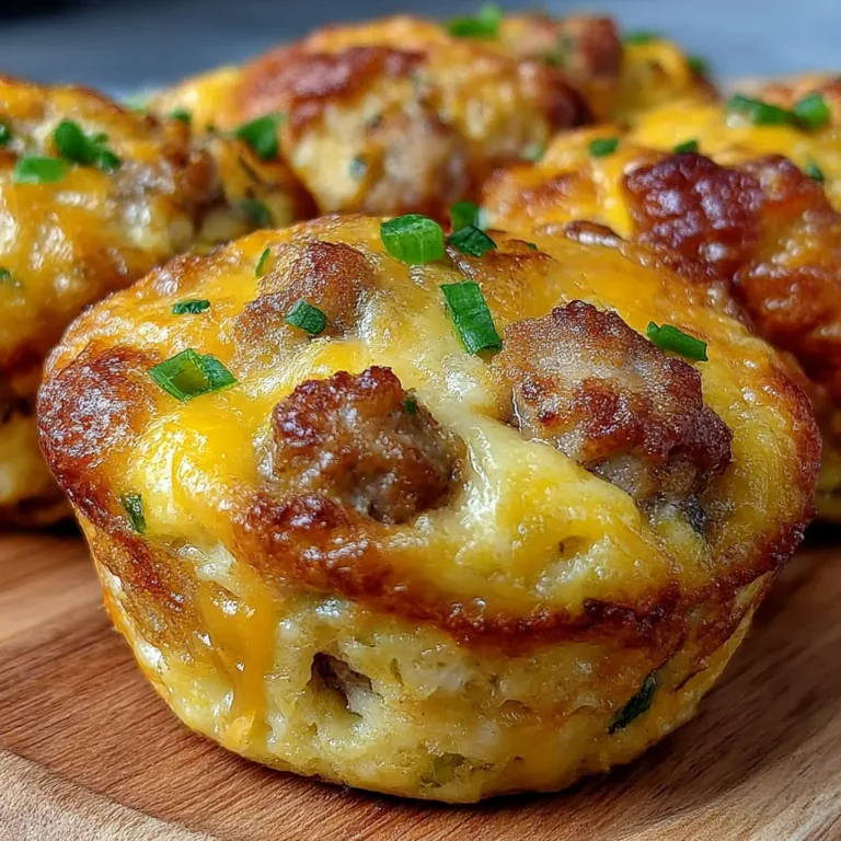Sausage and Cheddar Breakfast Bites