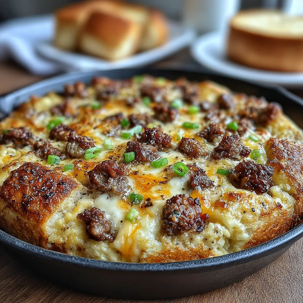 Savory Breakfast Sausage and Cheese Casserole