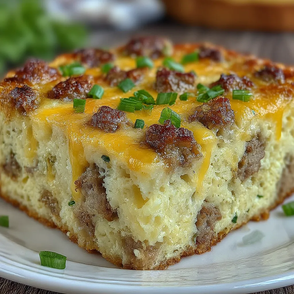 Savory Breakfast Sausage and Cheese Casserole