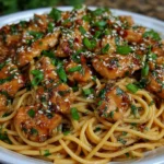 Sticky Garlic Chicken Noodles
