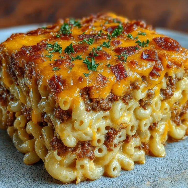 Ultimate Bacon Cheeseburger Mac Bake