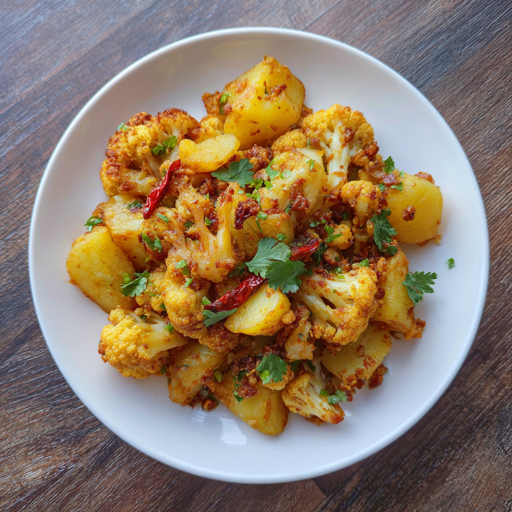 Easy Aloo Gobi Indian Spiced Potatoes Recipe for 4 Servings 9 Aloo Gobi Indian Spiced Potatoes