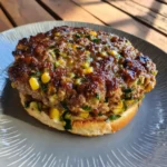 Beef Zucchini Corn Burgers