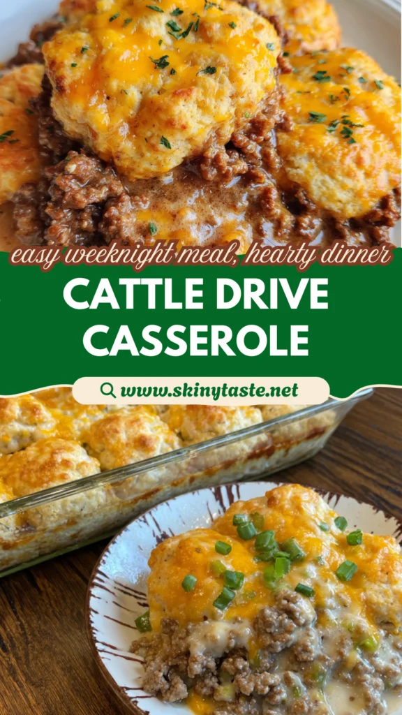 Hearty Cattle Drive Casserole with Cheesy Biscuits – Easy Tex‑Mex Fami 10 Cattle Drive Casserole