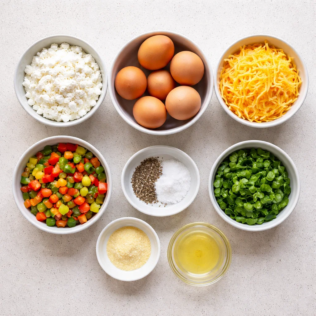 Cheesy Cottage Cheese Egg Bites