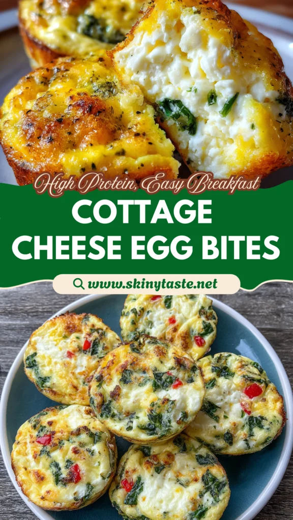 Cheesy Cottage Cheese Egg Bites