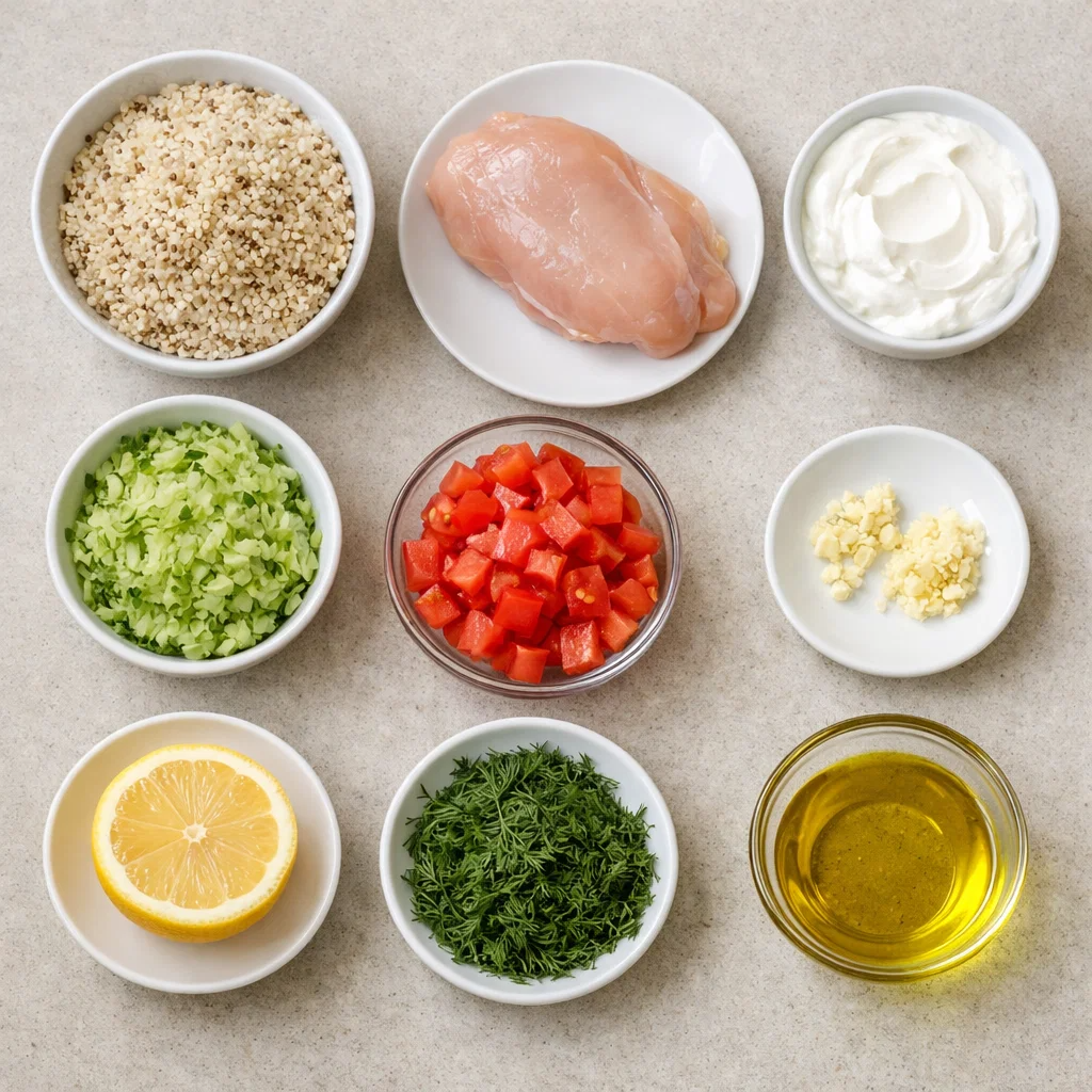 Delicious Chicken Tzatziki Bowls Recipe for Easy Mediterranean Lunches 7 Chicken Tzatziki Bowls