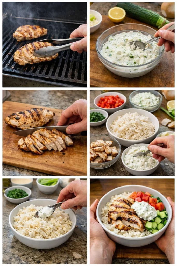 Delicious Chicken Tzatziki Bowls Recipe for Easy Mediterranean Lunches 8 Chicken Tzatziki Bowls