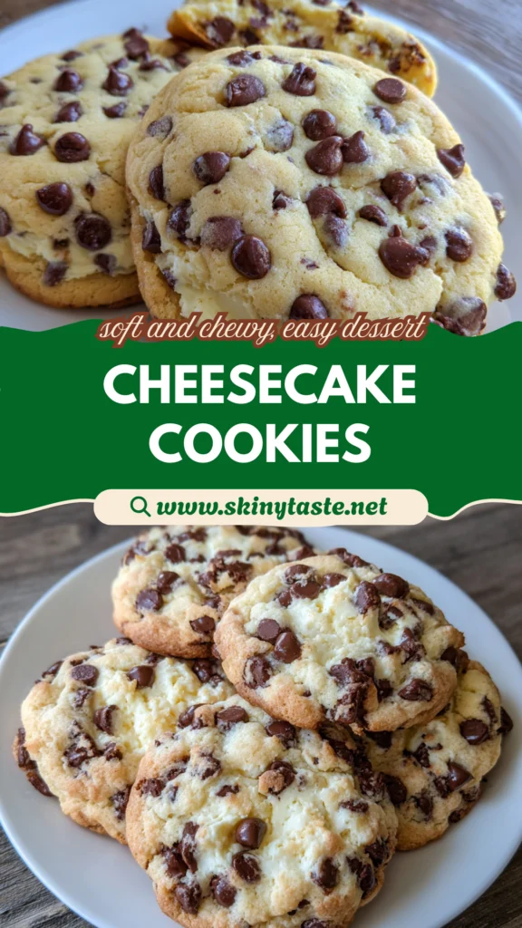 Easy Chocolate Chip Cheesecake Cookies - Soft, Chewy & Delicious 10 Chocolate Chip Cheesecake Cookies
