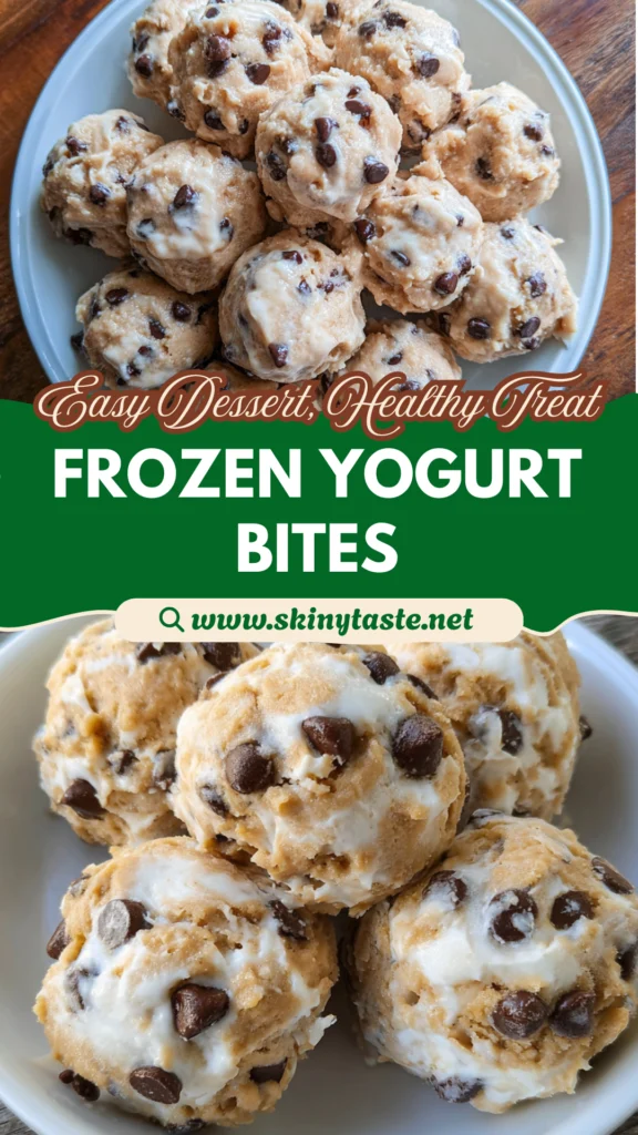 Cookie Dough Frozen Yogurt Bites: Easy 12-Serve Healthy Dessert Recipe 10 Cookie Dough Frozen Yogurt Bites