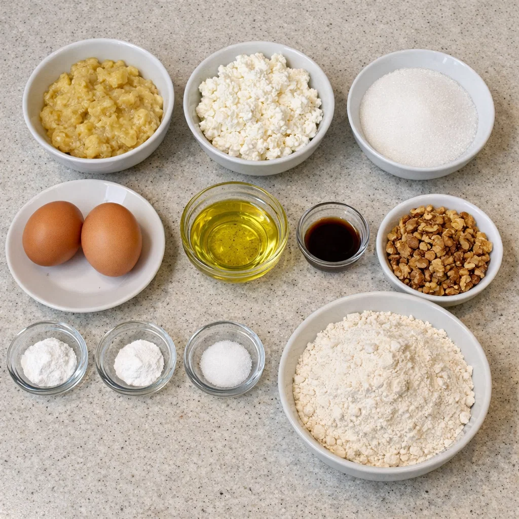 Moist Cottage Cheese Banana Bread – High‑Protein Breakfast Delight 7 Cottage Cheese Banana Bread