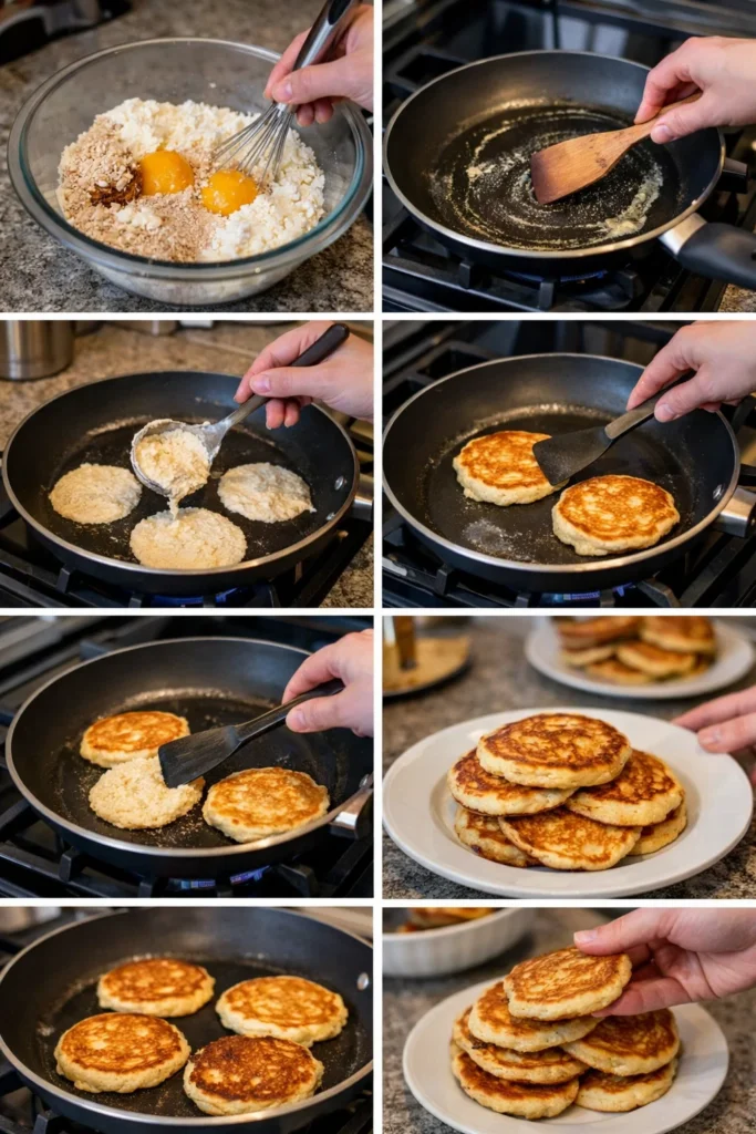 Cottage cheese pancakes