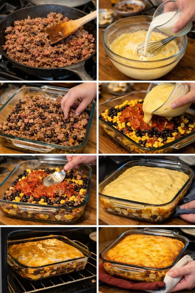 Cowboy Cornbread Casserole