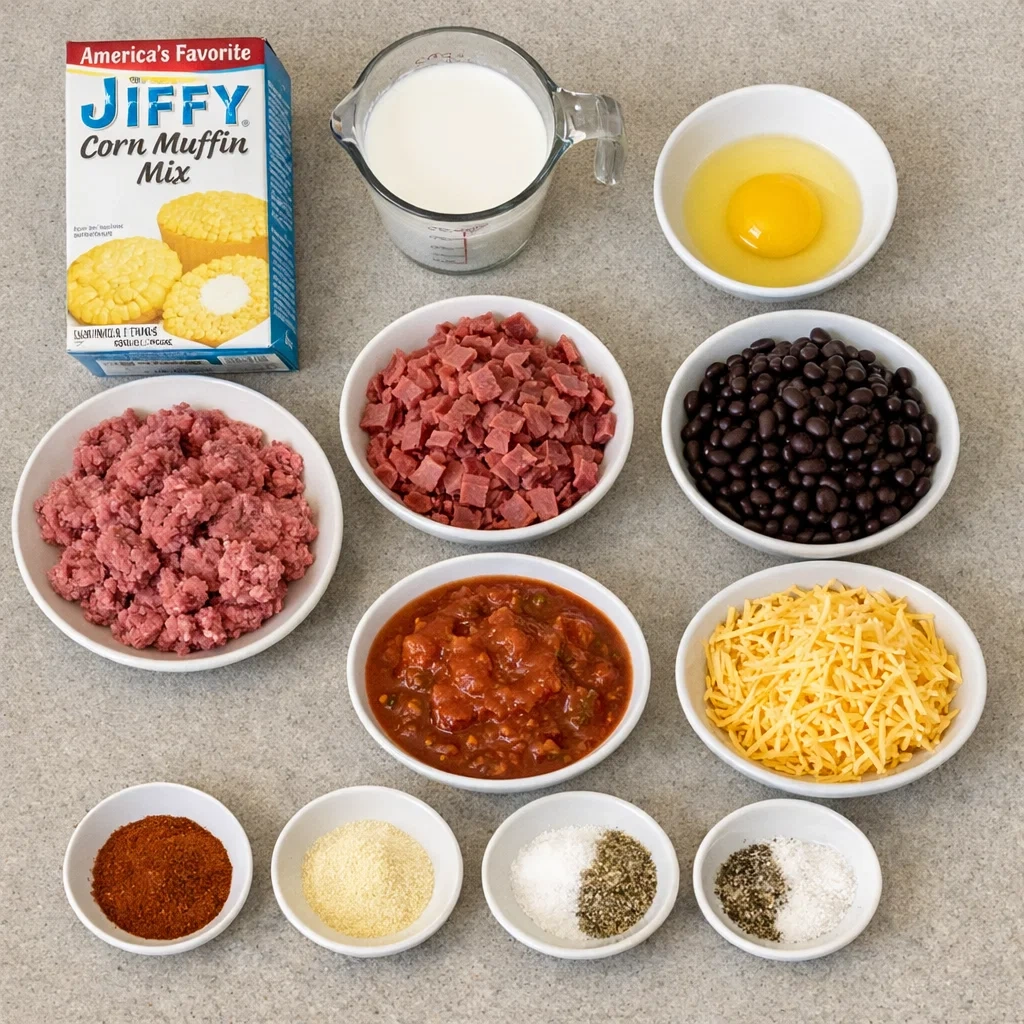 Cowboy Cornbread Casserole