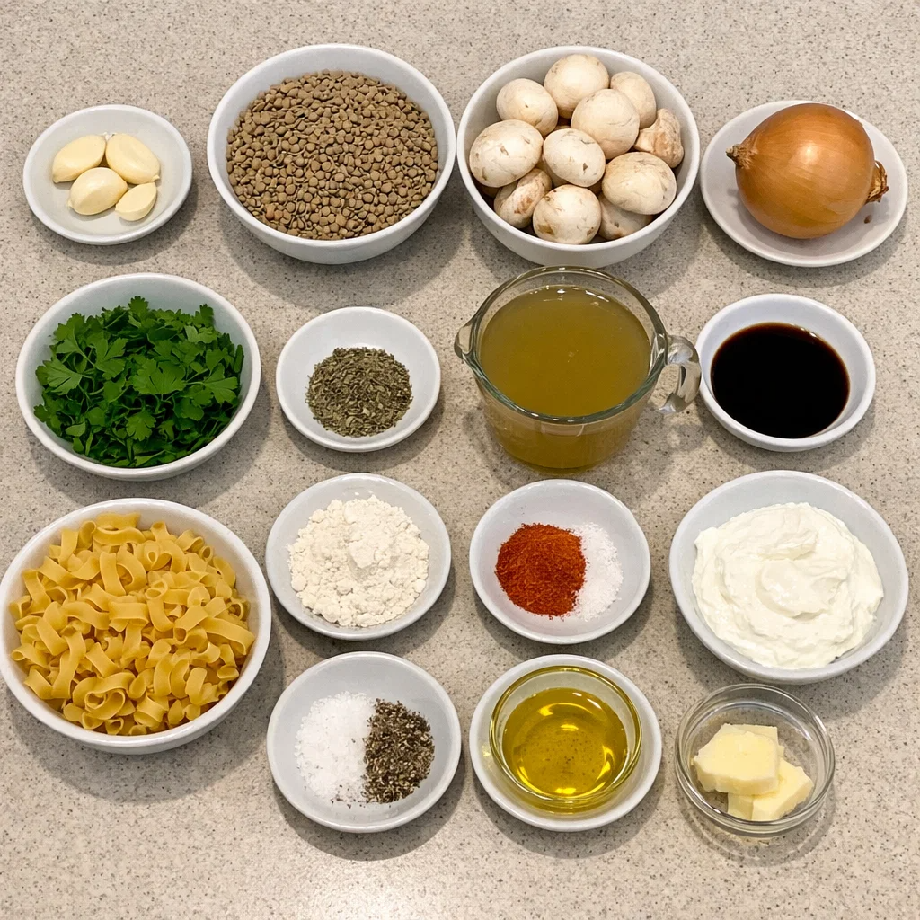 Lentil Mushroom Stroganoff: Easy Creamy Comfort Food for Dinner 7 Creamy Lentil Mushroom Stroganoff