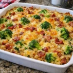 Creamy Quinoa Broccoli and Cheese Casserole