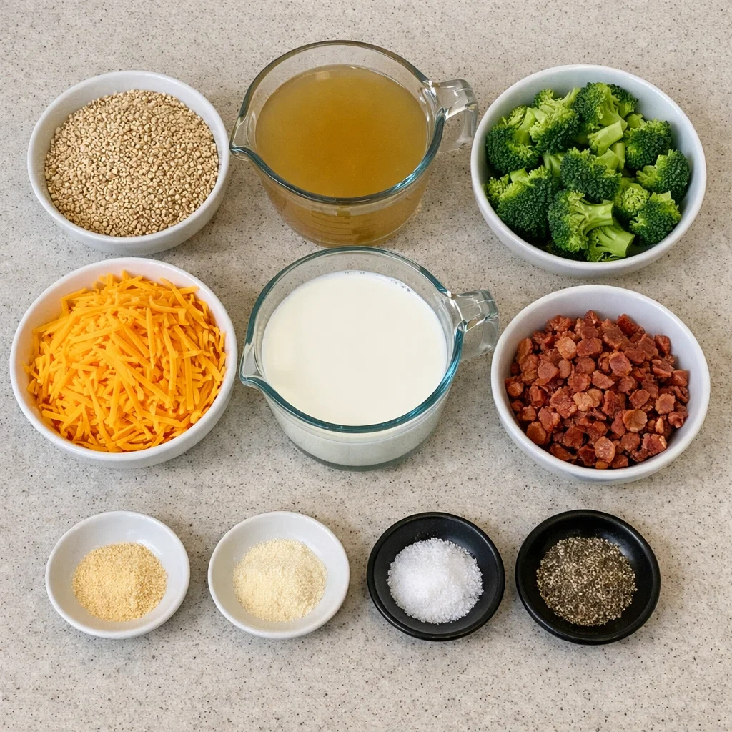 Creamy Quinoa Broccoli and Cheese Casserole