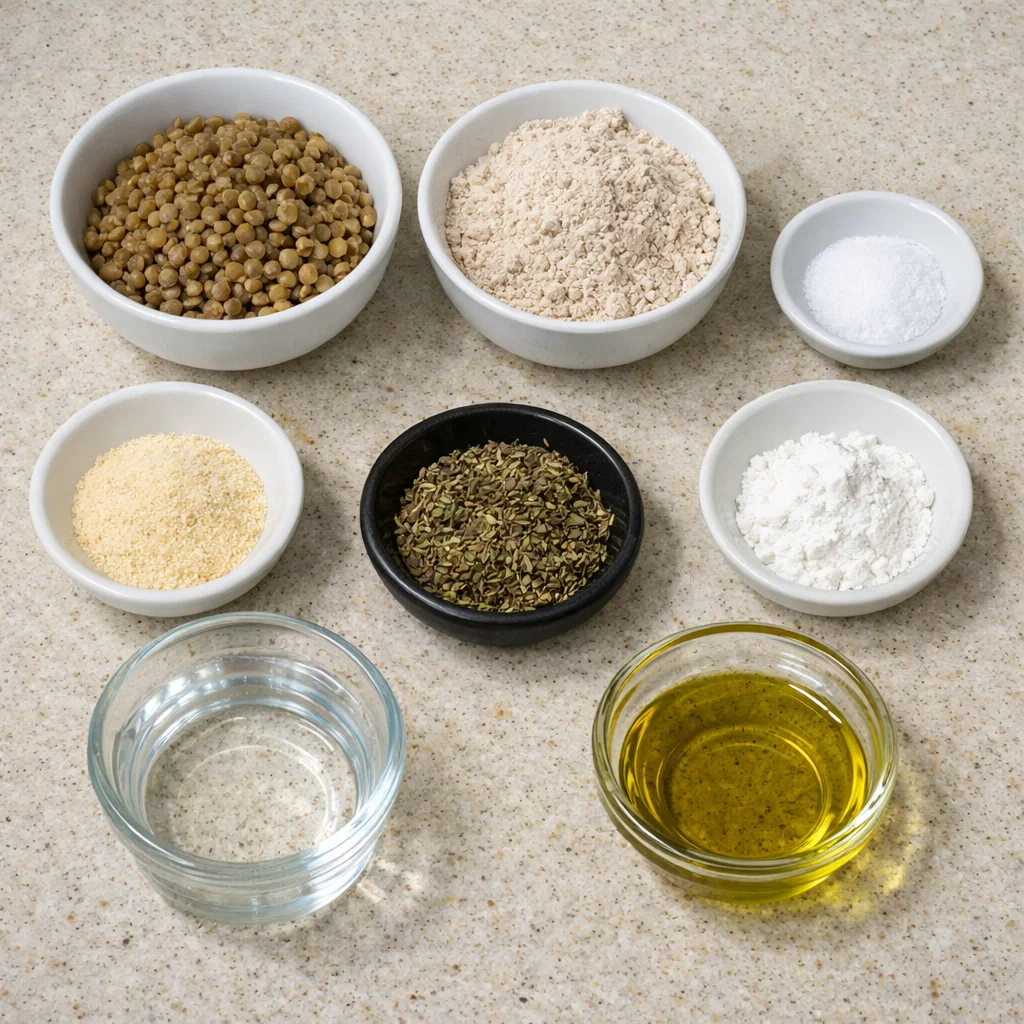 Easy Lentil and Herb Flatbreads