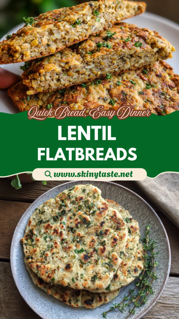 Easy Lentil and Herb Flatbreads